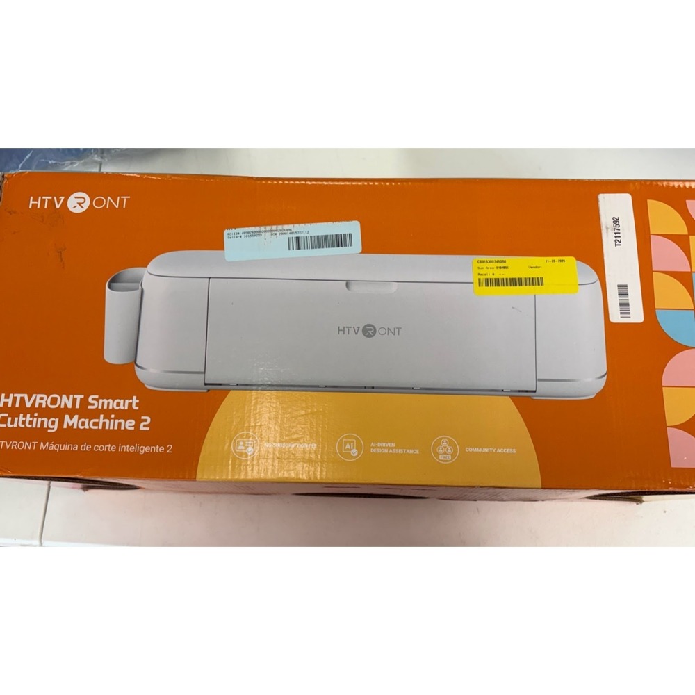 HTVRONT Smart Cutting Machine 2-DIY Vinyl via Bluetooth&USB-Daisy White